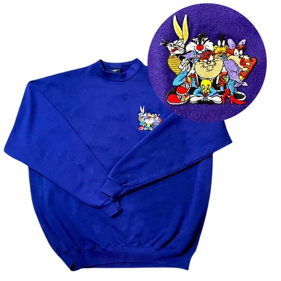Vintage 90s off-brand Looney Tunes sweater 2X - Picture 1 of 5